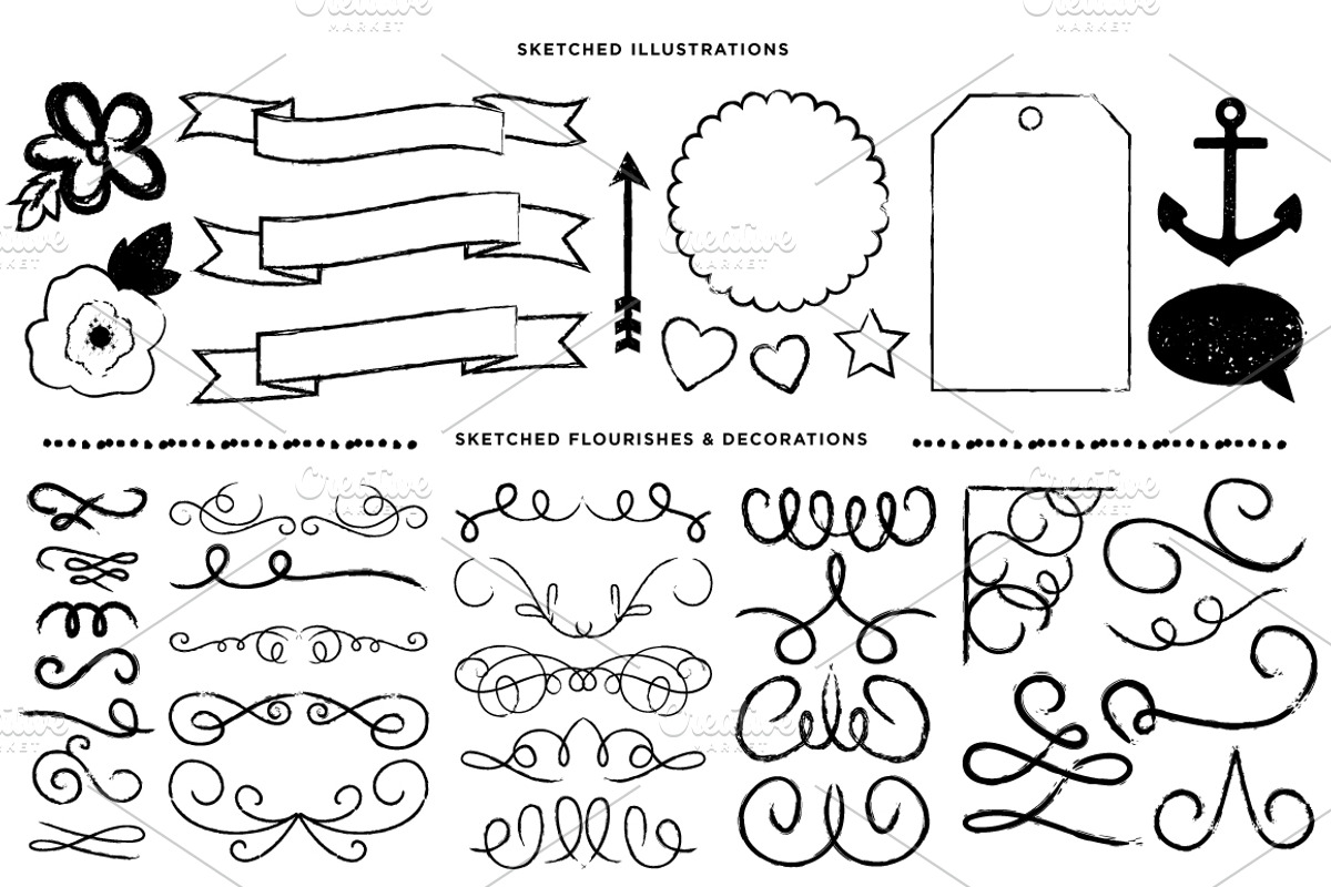 Sketchbook - Vector Brush Kit preview 3
