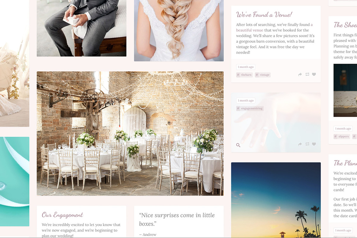 Wedding Tumblr Theme, a Websites & App Template by Themelantic (Photo 4 of 5)
