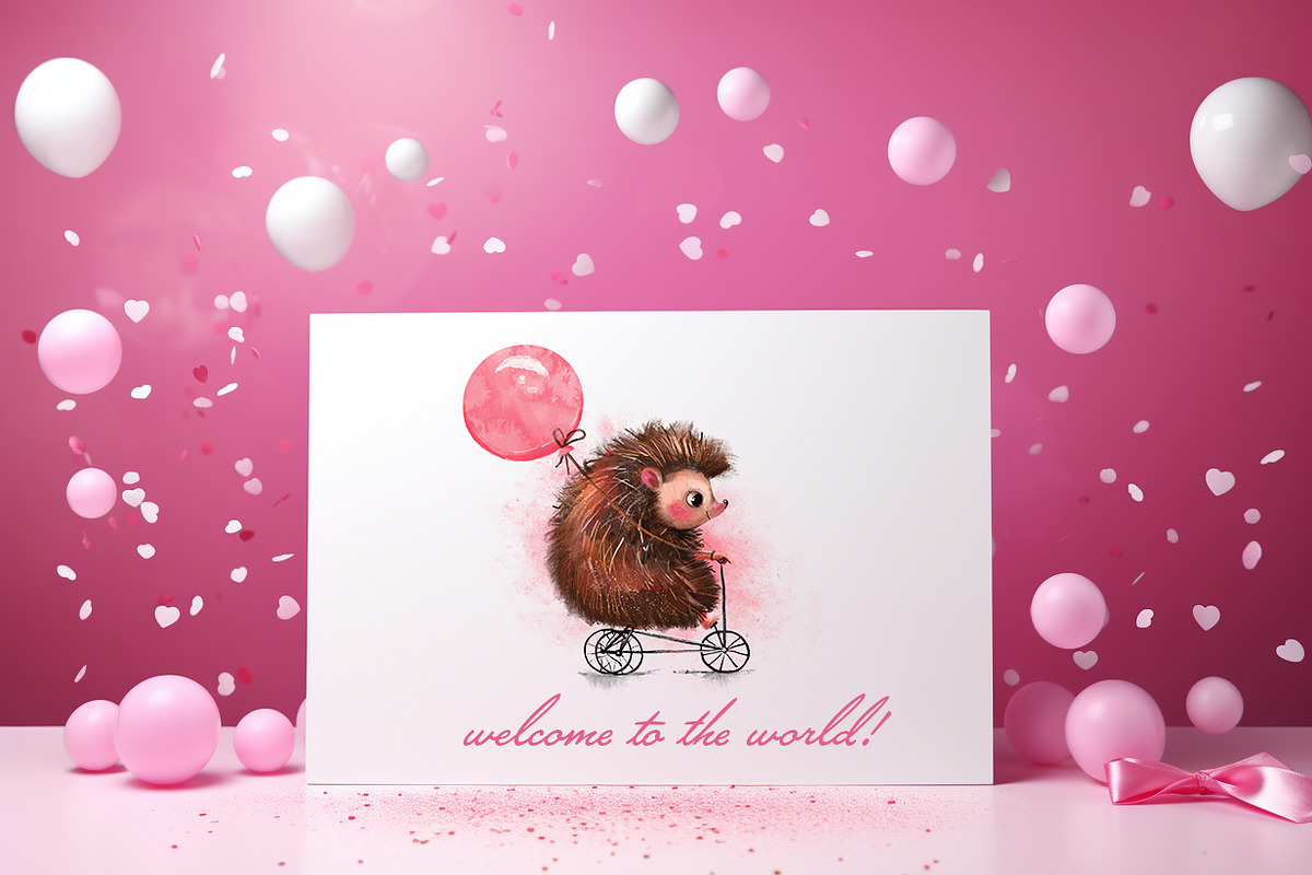 9 cute animals with birthday party, an Animal Illustration by Alinafineart (Photo 2 of 3)