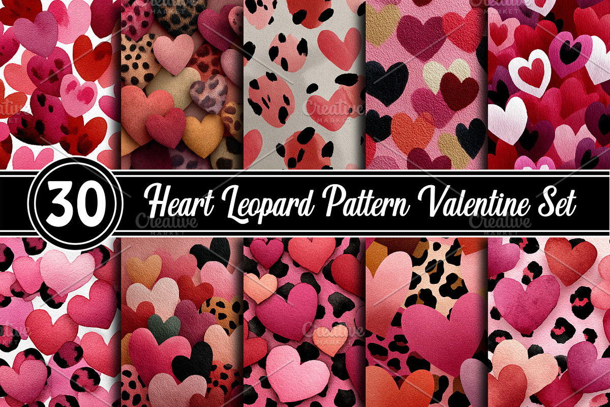 Heart Leopard Pattern Valentine, a Background Photo by RobertsArt (Photo 1 of 5)