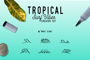 Lite-Tropical Surf Vibes-Creator Kit, an Illustration by Walking_Designs (Thumbnail 3 of 4)