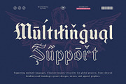 Claudore – Blackletter Typeface, a Blackletter Font by Krismagraph (Thumbnail 7 of 10)