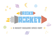 RICKY ROCKET FONT | a fun space font, a Font by Little Type Factory (Thumbnail 1 of 10)