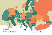 Europe Vector Map, a Graphic by Ben Buysse (Thumbnail 2 of 4)