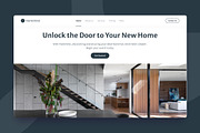 HomeVest - Real Estate Landing Page, an UI Kit Template by peterdraw (Thumbnail 2 of 3)