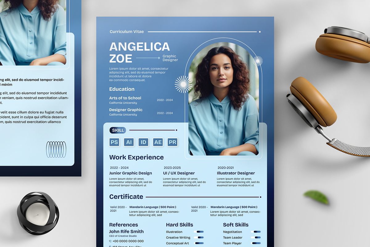 CV Resume, a Resume Template by SquidPixey (Photo 2 of 6)