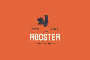 Vintage Retro Rooster Logo