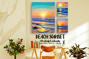 Beach Sunset, a Decorative Illustration by Digital Art Creations (Thumbnail 6 of 7)