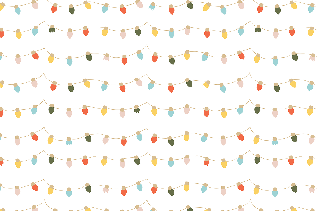 Retro Twinkle Lights, a Pattern Graphic by origamiprints (Photo 2 of 2)