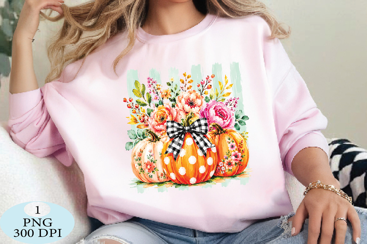 Fall Pumpkin Striped PNG, a Seasonal Illustration by Daily.Designs (Photo 3 of 5)