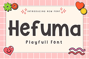 Hefuma | Display Playful Font, a Sans Serif Font by twinstd (Thumbnail 1 of 11)