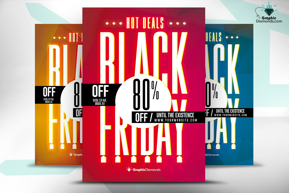 Black Friday Flyers Bundle, a Flyer Template by GraphicDiamonds (Photo 4 of 7)