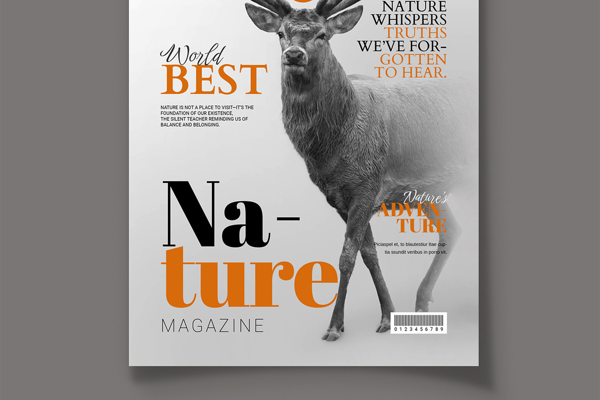 Nature Cover Magazine Template preview 3