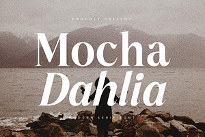 Mocha Dahlia Modern Serif Font