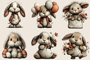 Cute Easter Clipart Bunny Clipart Bu, an Illustration by SVGArt (Thumbnail 7 of 8)