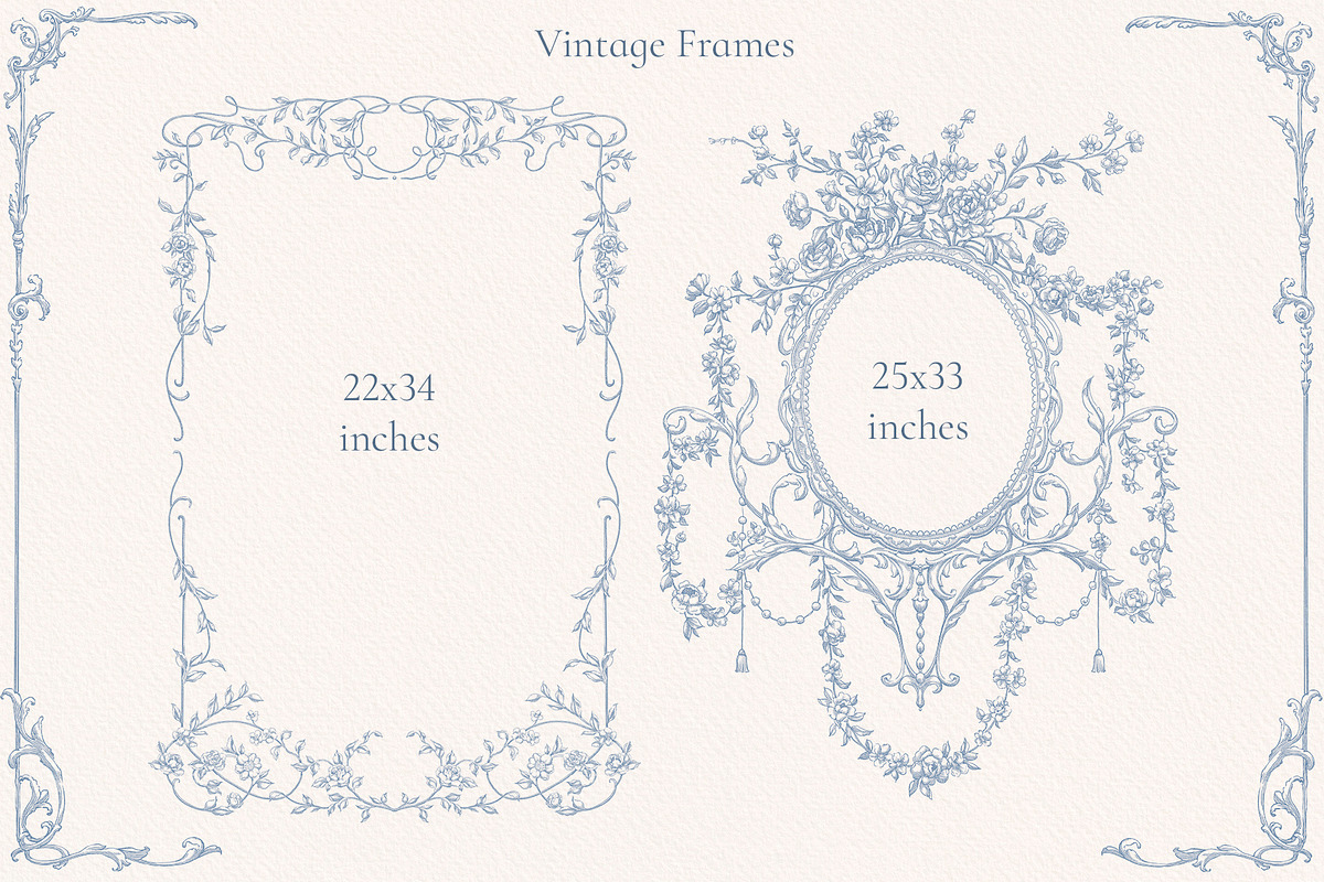 Ornate baroque Clip art, a Decorative Illustration by Ekaproeka (Photo 3 of 6)