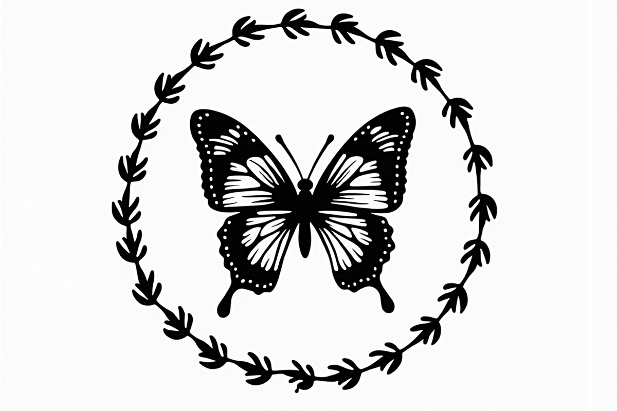 Butterfly Wreath Clipart Bundle, an Illustration by Artivon (Photo 3 of 9)