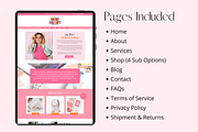 Pink Wix Website Template, a Wix Template by AdvertFox (Thumbnail 3 of 9)