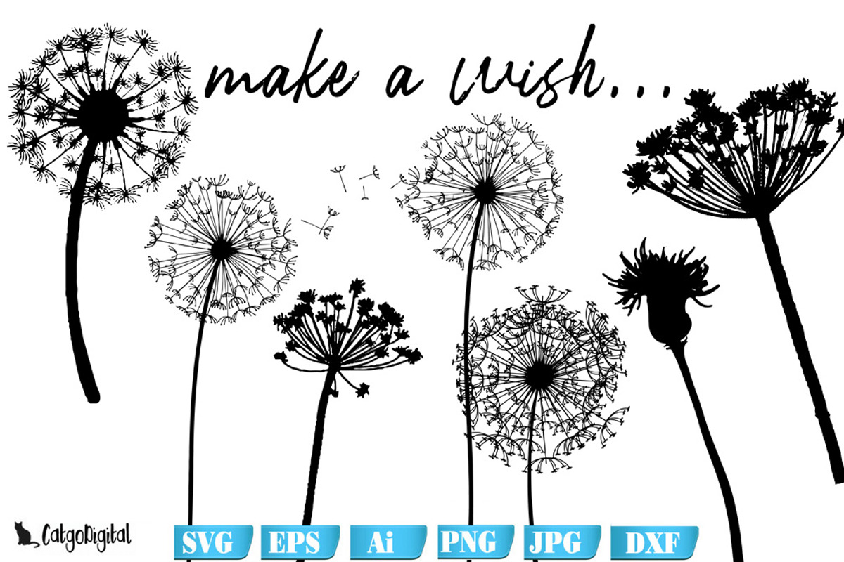 Dandelion Clipart Wild Flower, an Illustration by CatgoDigital