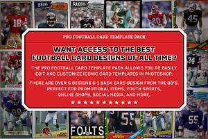 1980's Pro Football Cards PACK B