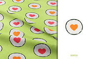 Kawaii sushi. Clipart & patterns, a Food Illustration by Baranovska (Thumbnail 5 of 7)