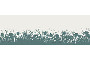 Grass silhouette