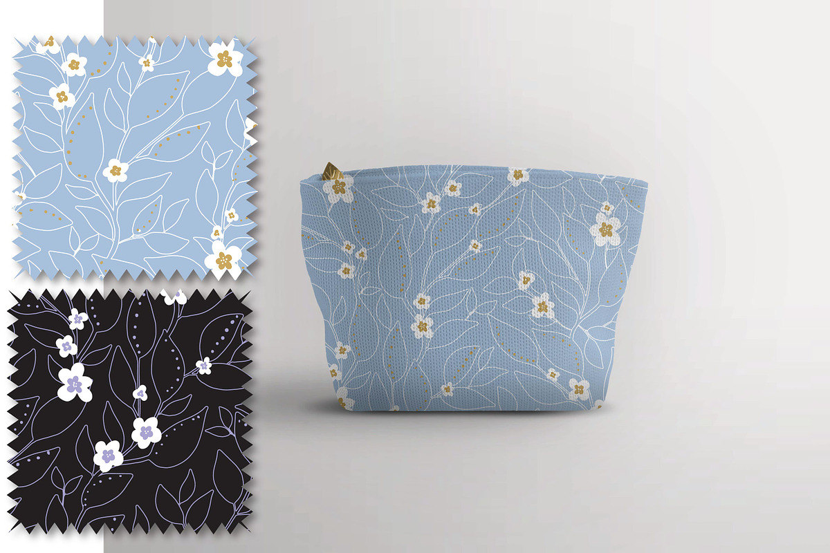 10 Wild meadow vector patterns, a Pattern Graphic by RenattaZare (Photo 8 of 16)