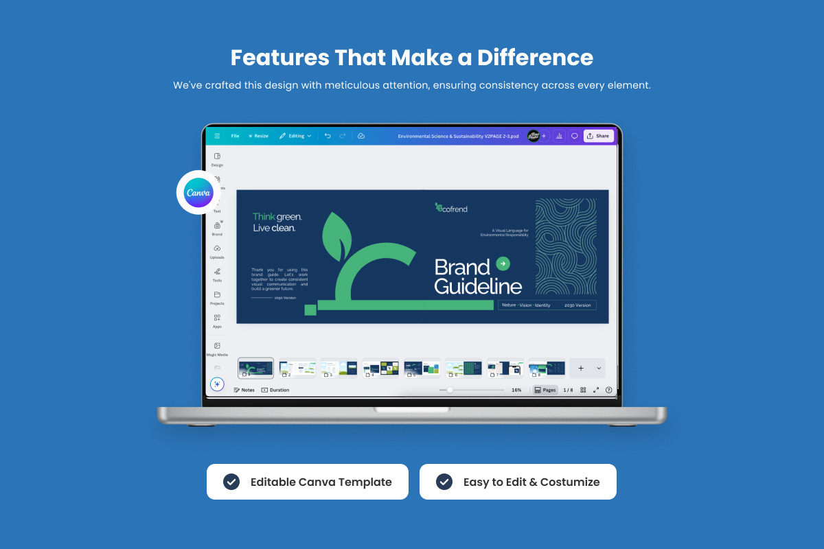 Sustainable Brand Identity Guide preview 3
