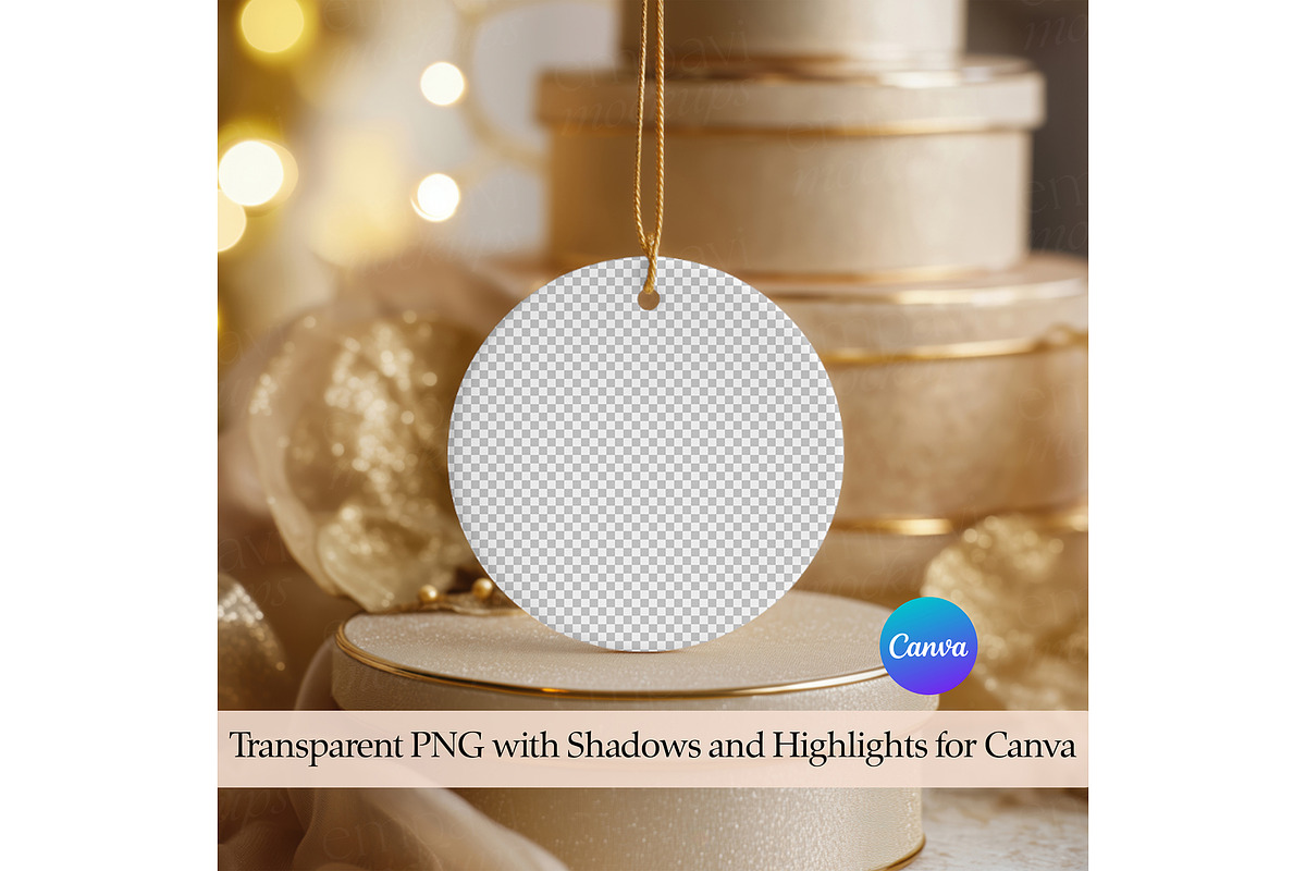 Ceramic Ornament Mockup, a Merchandise Mockup by EmpaviMockups (Photo 2 of 7)