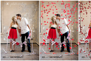 Valentine's Day Photoshop Overlays