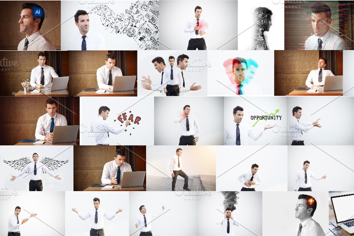 200+ business illustrations, a Templates & Theme by Somjai King (Photo 6 of 6)