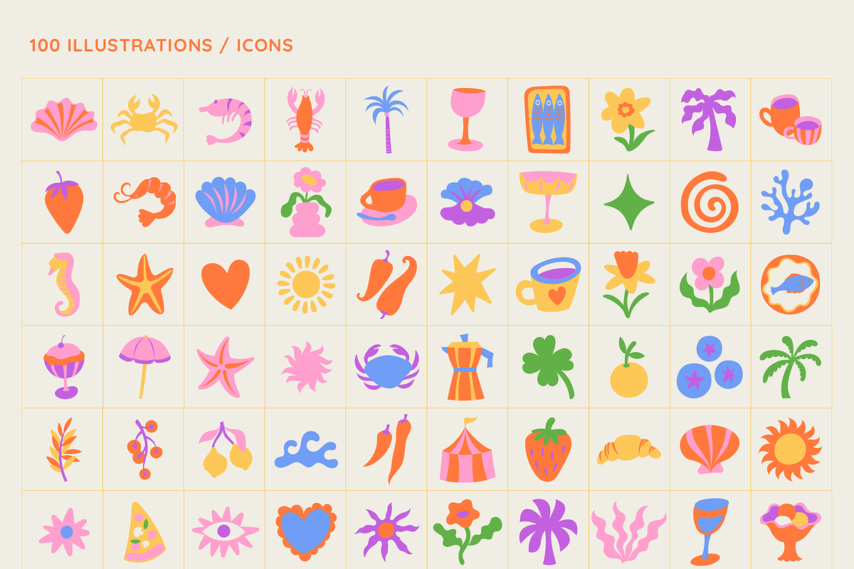 Summer. Vector illustrations, prints, a Graphic by venimo (Photo 9 of 11)