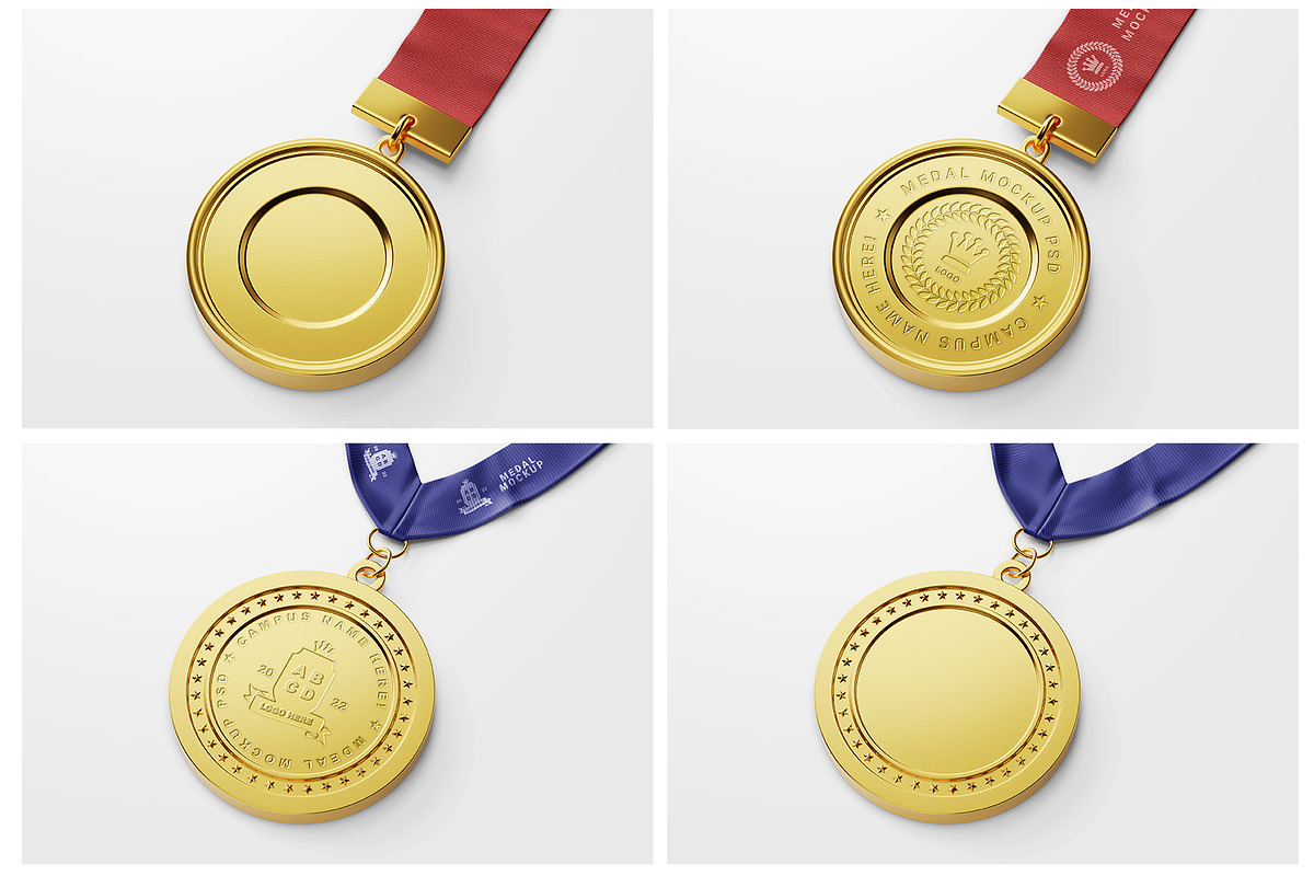 Round Medal Mockup Set - 10 PSD, a Mockup by Remnand Studio (Photo 10 of 12)