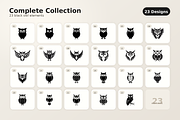 Night Mark: 23 Minimal Owl Vectors, an Animal Illustration by AvalgaCollectiblesan (Thumbnail 3 of 4)