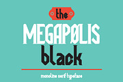 Megapolis black, a Serif Font by NREY (Thumbnail 1 of 5)