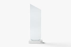 Peak Glass Award Trophy 3D Model