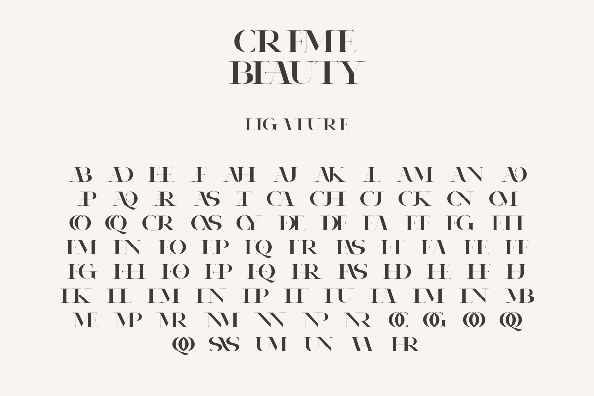 Creme Beauty – Elegant Serif, a Serif Font by Fikryal Studio (Photo 15 of 15)