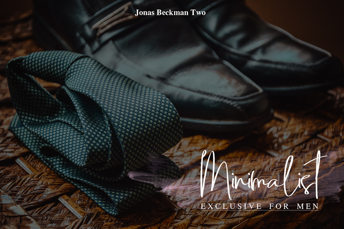 Jonas Beckman - Two Signature Font preview 2