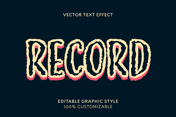 Jagged Distorted Funky Text Effect preview 3