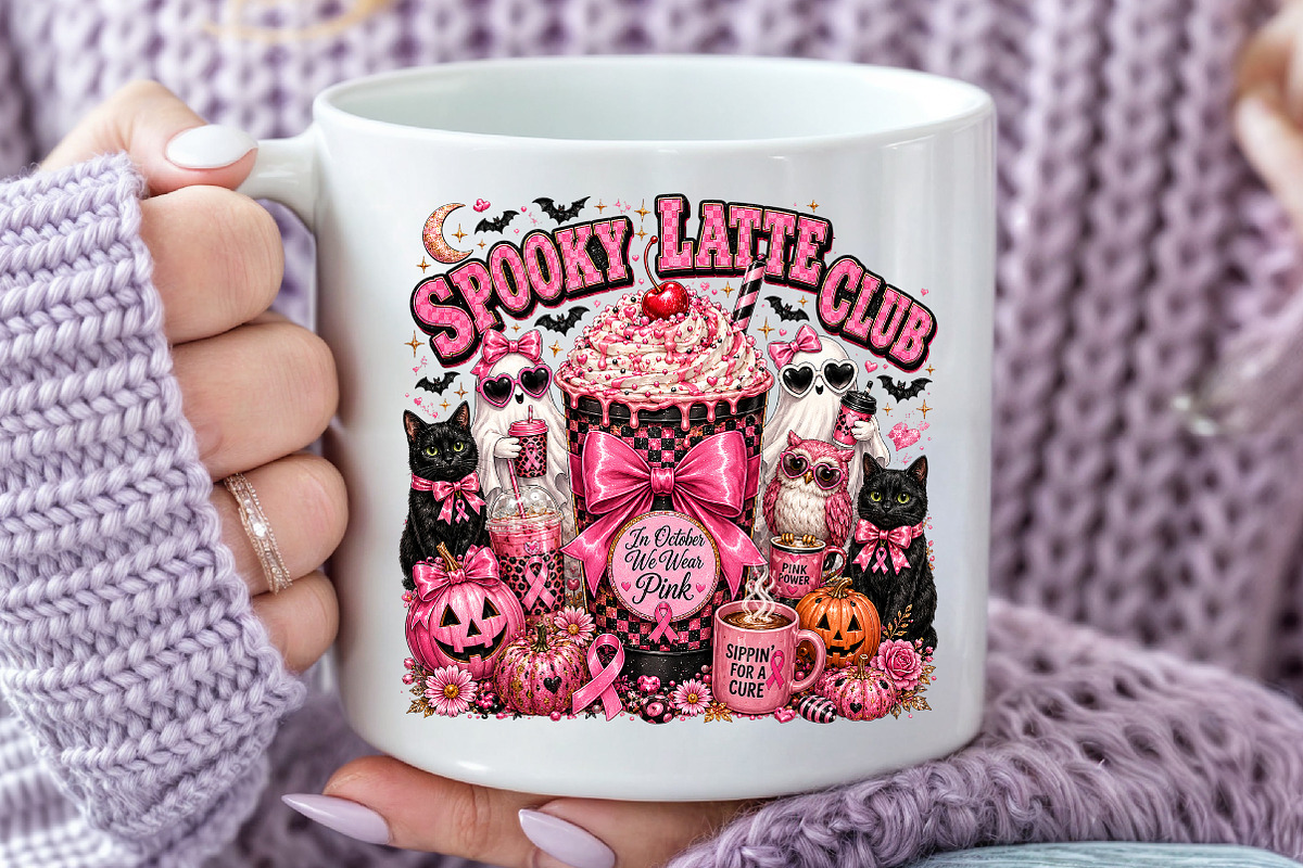 Halloween Breast Cancer Awareness, a Healthcare Illustration by Rose Art (Photo 4 of 4)