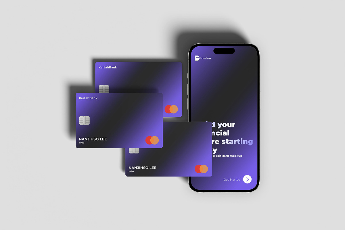 Iphone And Credit Card Mockup, a Product Mockup by scribrostudio (Photo 10 of 11)