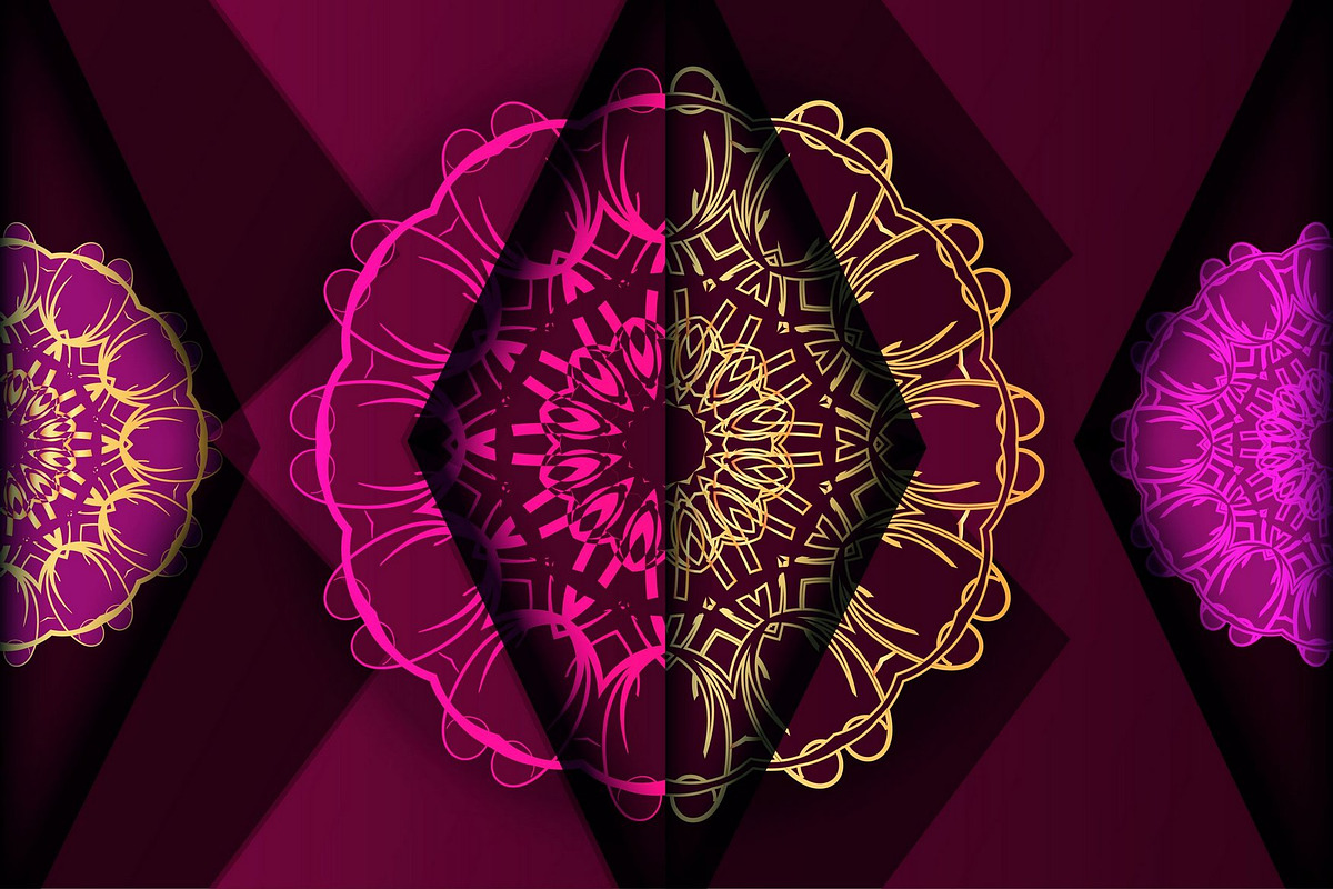 Mandala Vector Pattern Graphics Pack, a Background Graphic by NJ Himel (Photo 8 of 91)