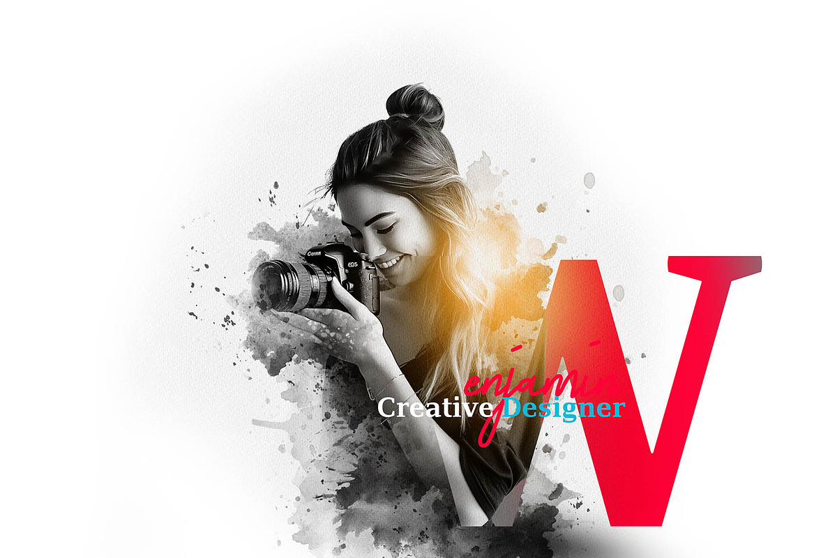 Creative Letter Portrait Template, an Action Add-On by MRI STUDIO (Photo 32 of 42)