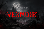 Vexmour – Gothic Horror Font, a Blackletter Font by idealistudio (Thumbnail 1 of 5)