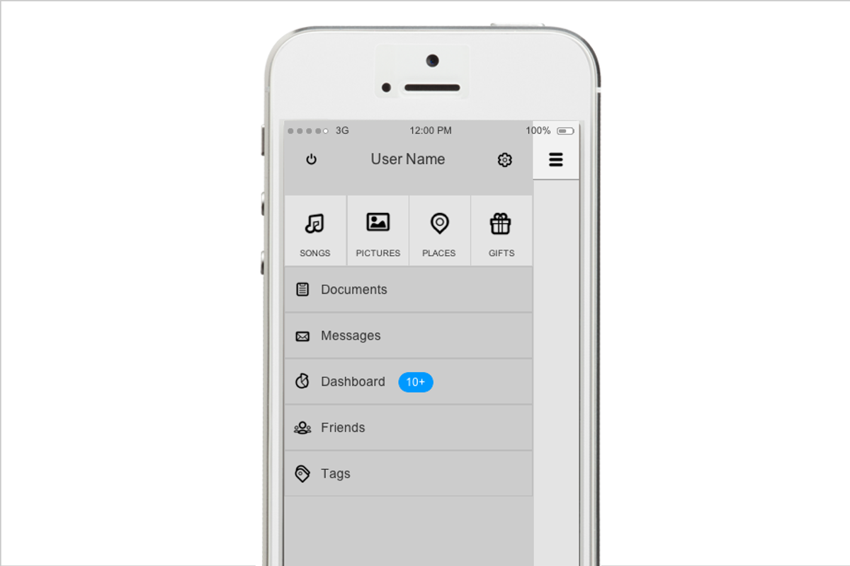 Axure widget library / iPhone 5 preview 4