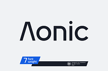 Aonic - Geometric Logo Typeface
