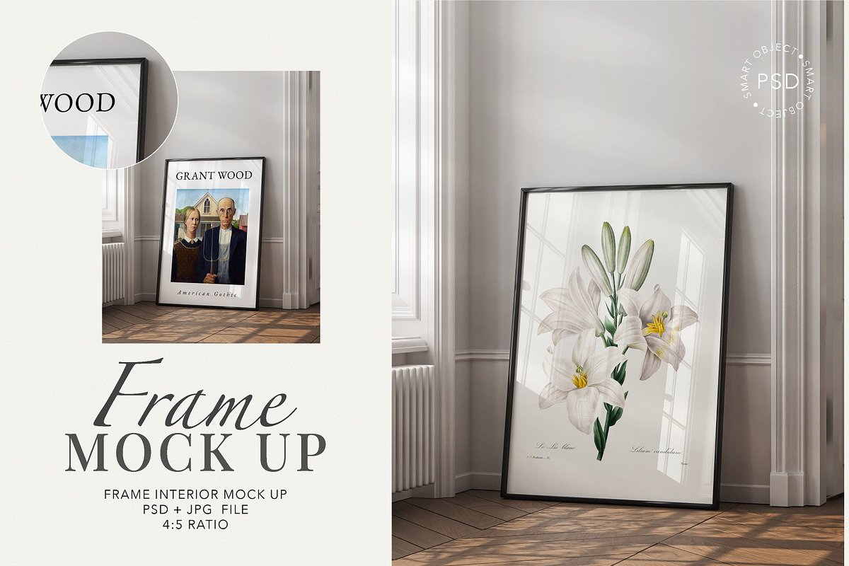 Black Elegant Frame Mockup, a Mockup by Paper Flowers Studio (Photo 1 of 5)