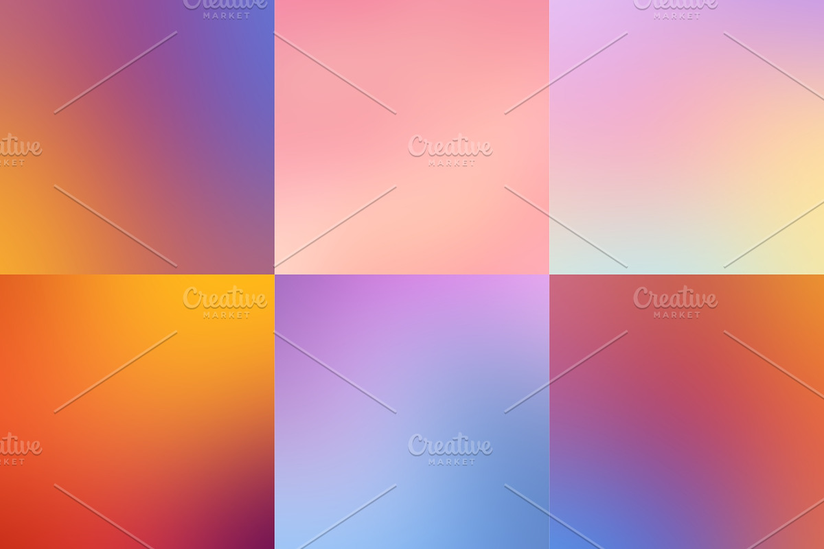 55 Blurred gradient backgrounds, a Texture Graphic by karetniy (Photo 9 of 10)