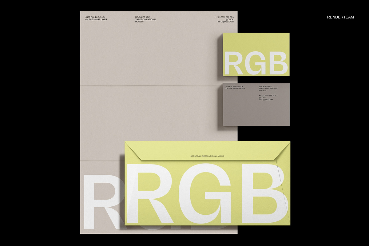 Brand Identity Mockup Set, a Product Mockup by Renderteam (Photo 4 of 15)