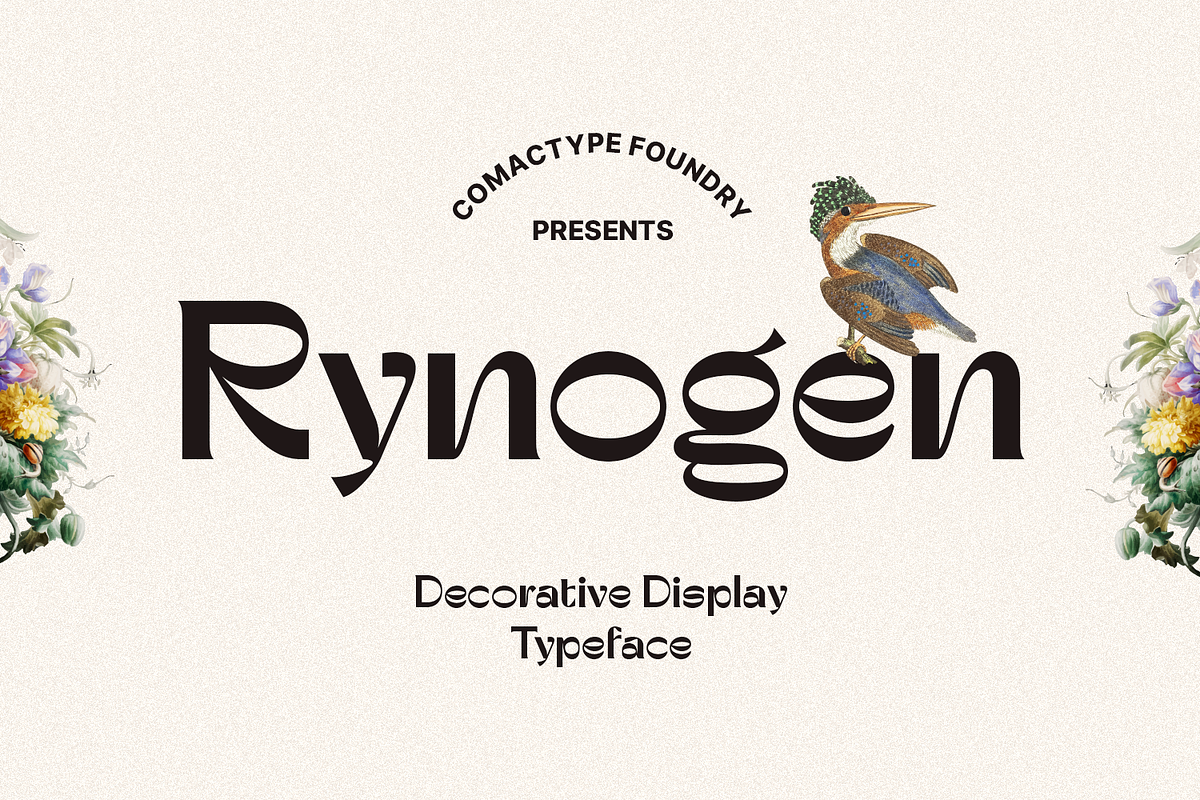 Rynogen - Decorative Typeface, a Sans Serif Font by Comactype Foundry (Photo 1 of 14)